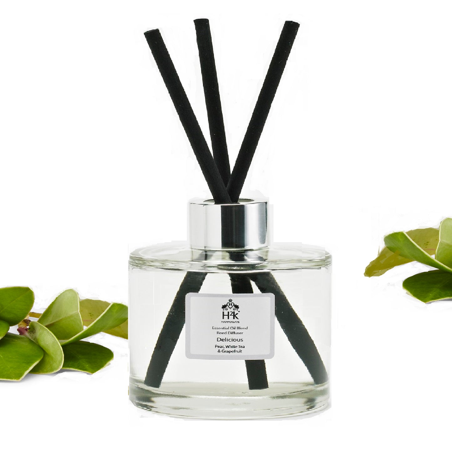 Delicious Home Scent Gift with White Tea, Pear and Grapefruit Diffuser and Candle