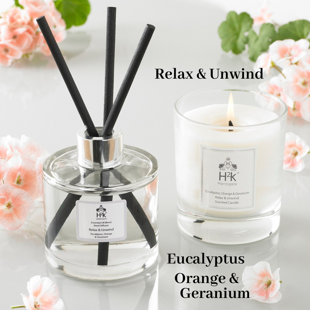 Eucalyptus Orange and Geranium Reed Diffuser Relax and Unwind