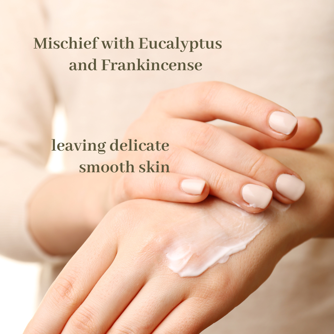 Frankincense hand & body lotion with eucalyptus Mischief collection